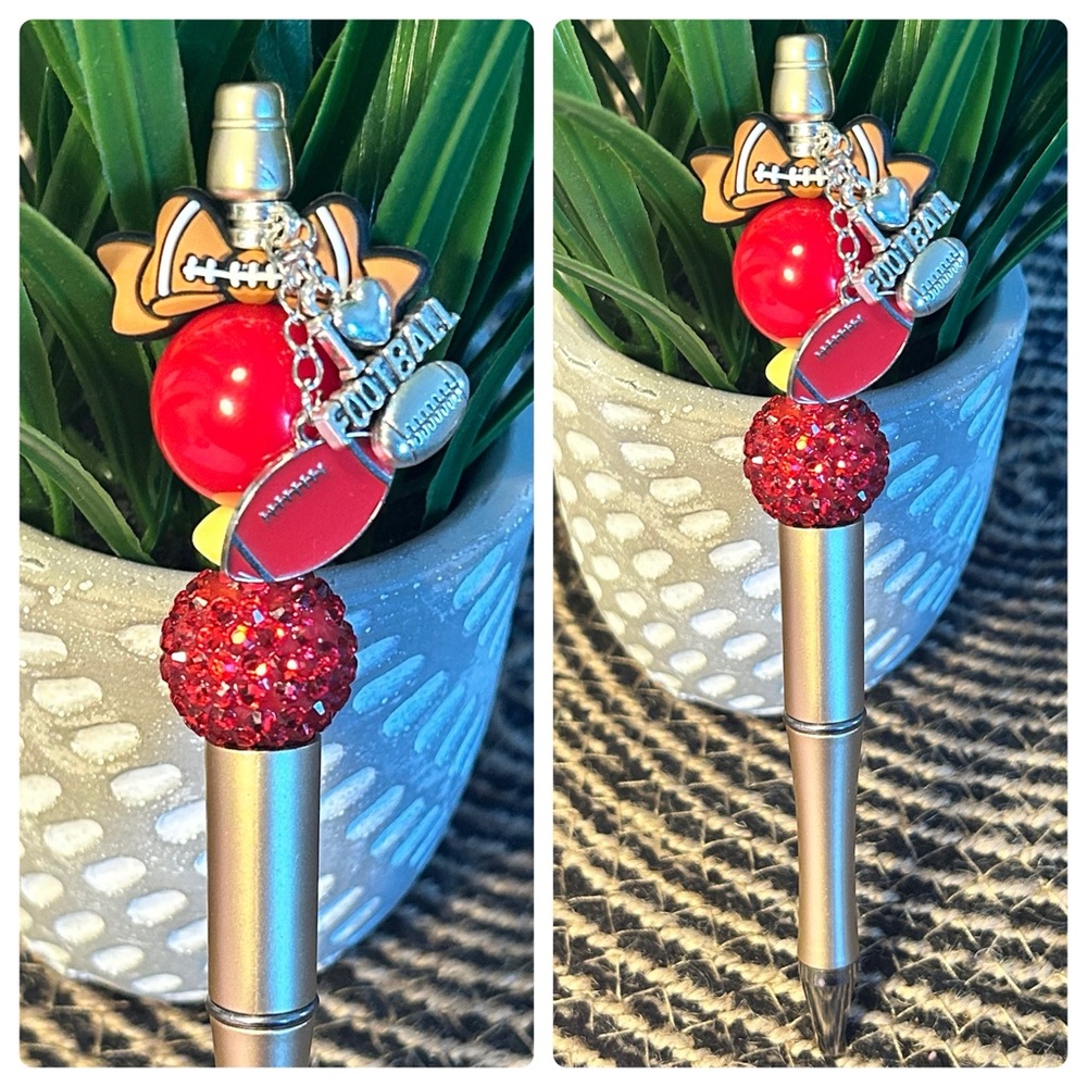 🏈 Football Beaded Pen